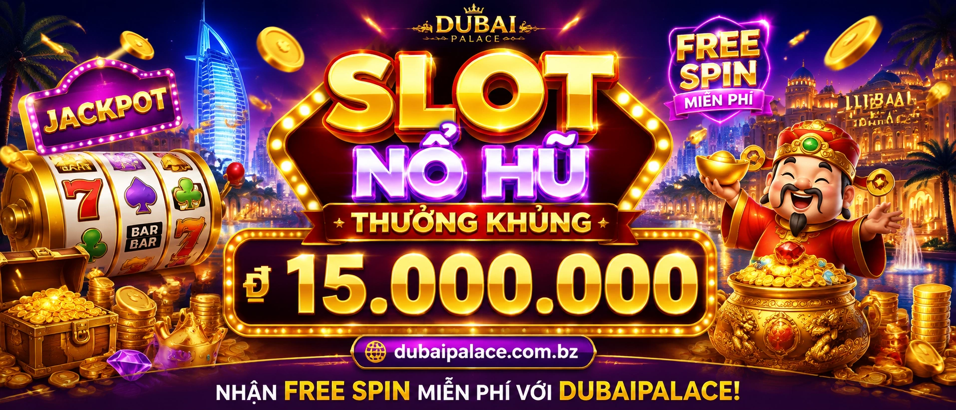 Khu Nổ Hũ dubaipalace với giao diện danh mục nổi bật