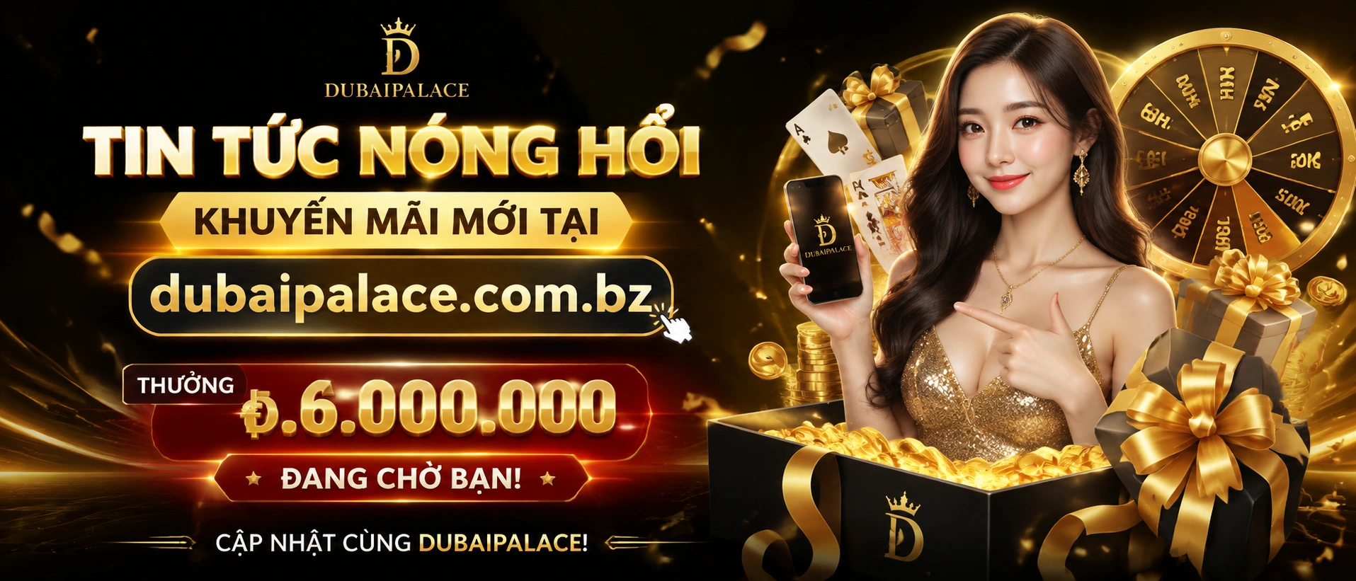 Giao diện trang tin dubaipalace trên màn hình máy tính và điện thoại